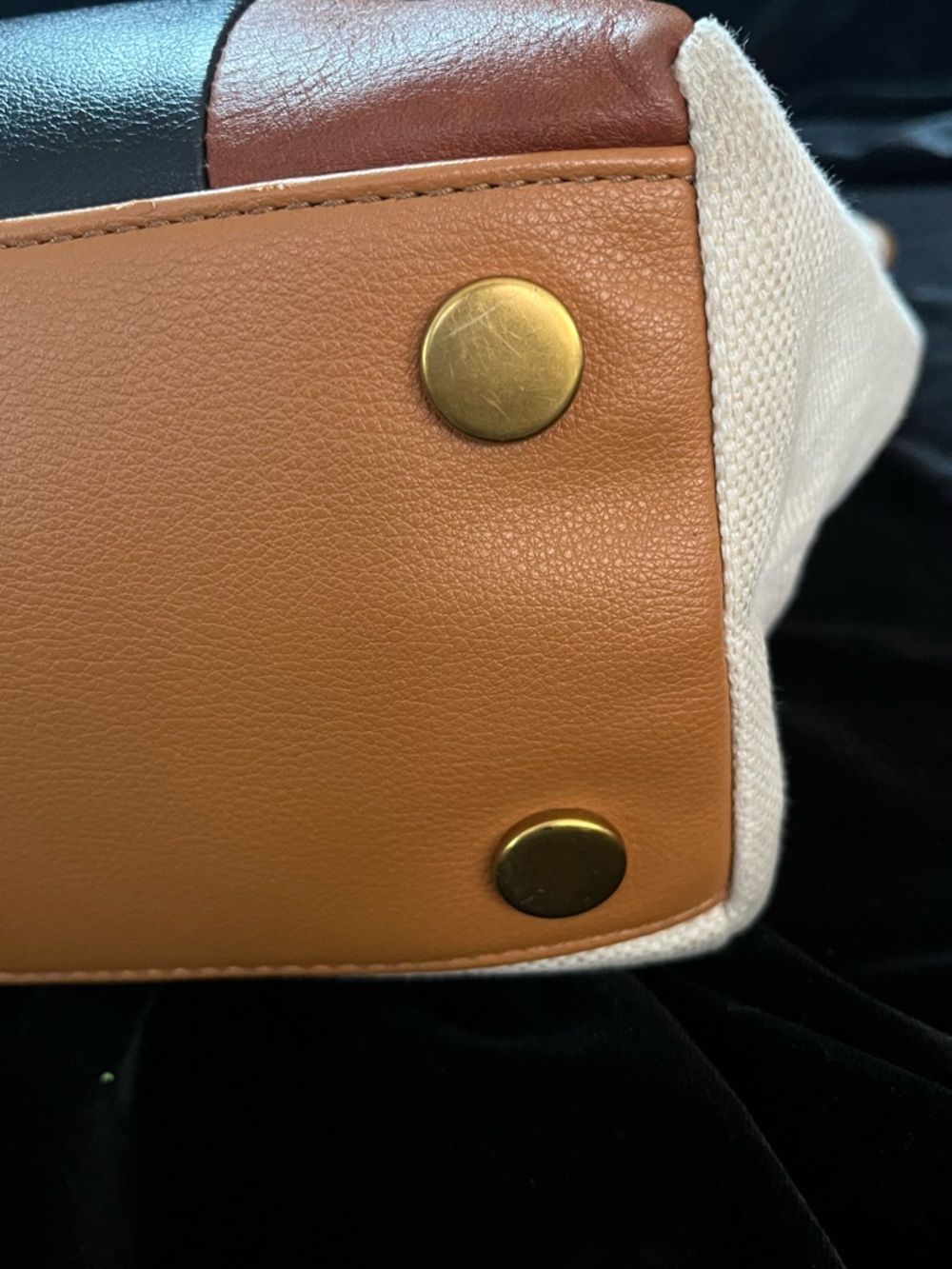 Fossil Sydney Litehide Leather Patchwork Tote - image 4